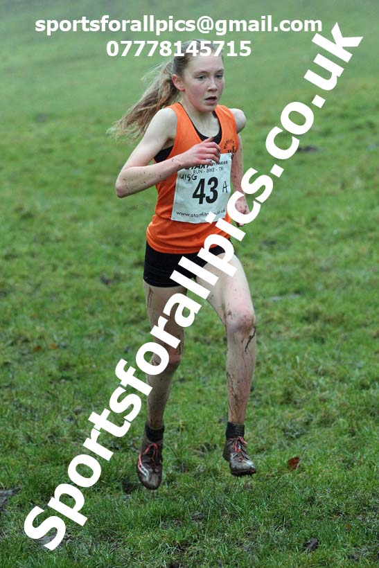 Girls under-15s, NECAA Junior Cross Country Relays, Thornley Farm, Peterlee, Saturday, December 12th. Photo: David T. Hewitson/Sports for All Pics